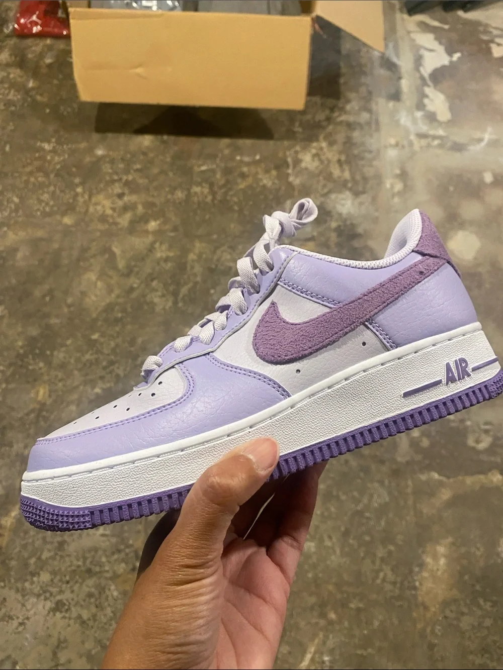Nike Air Force 1 Low — Light Lavender & Deep Purple Women’s Sneakers